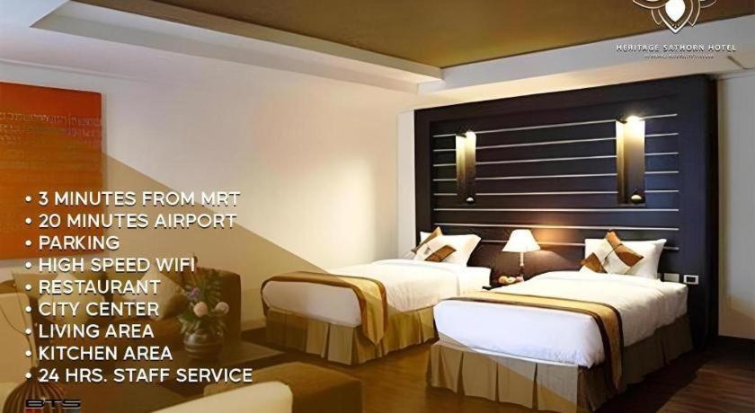 The Heritage Sathorn Suite Hotel Bangkok Exteriör bild